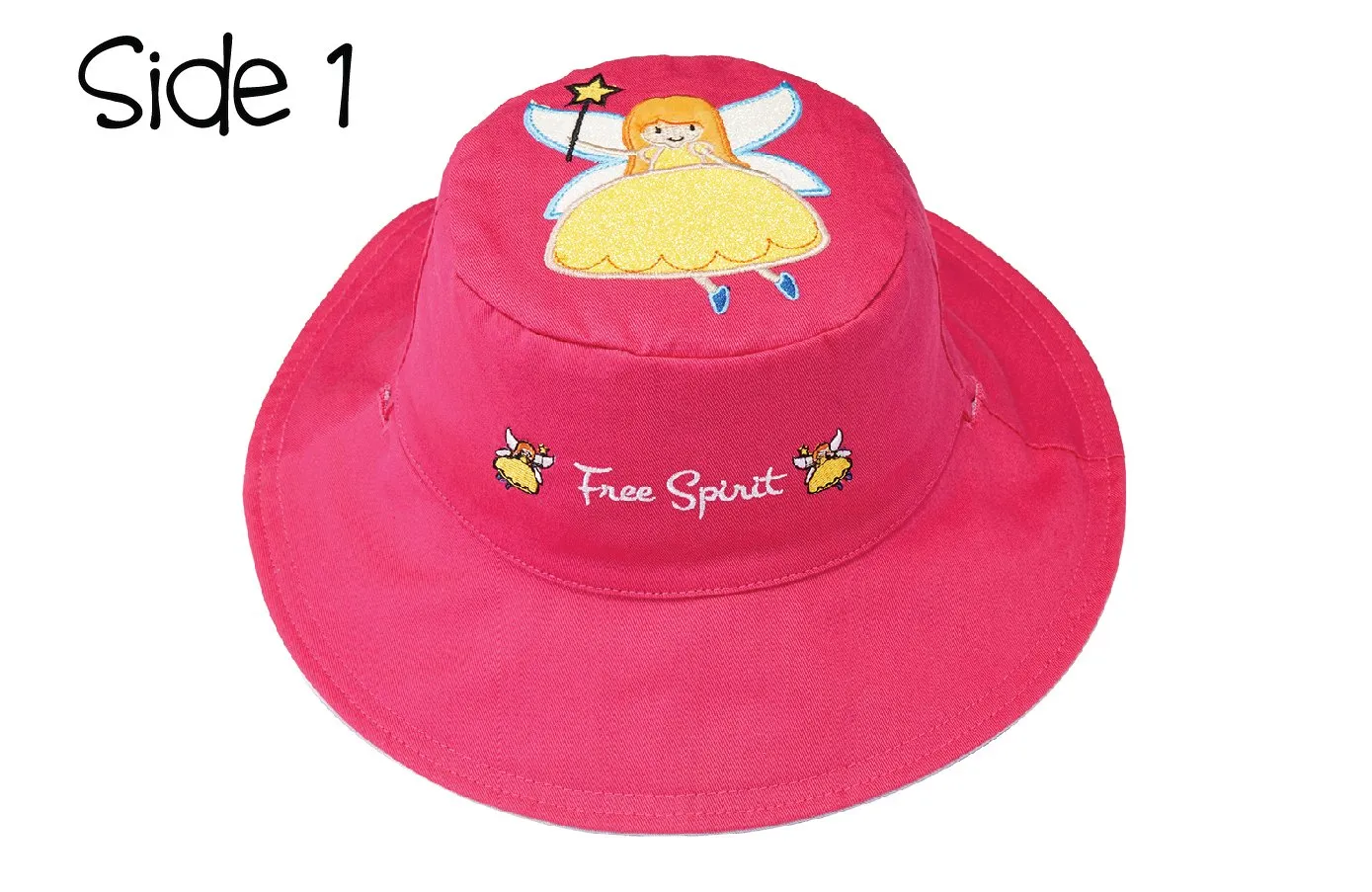 FlapJackKids - Reversible Kids' Sun Hat - Fairy / Unicorn