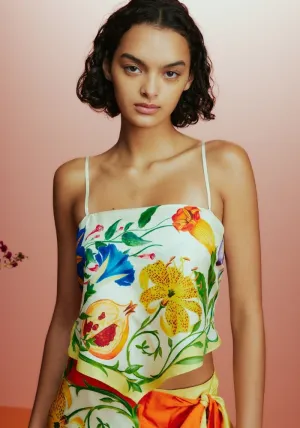 Flores Scarf Top