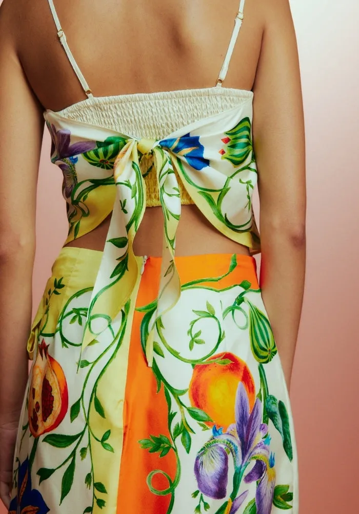 Flores Scarf Top