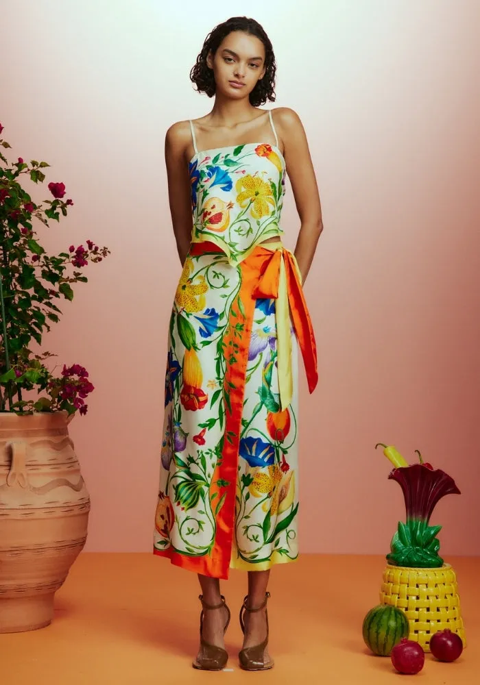 Flores Scarf Top