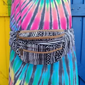 Funky Unisex Gheri Cotton Money Belts Moon bag Crossbody Bag