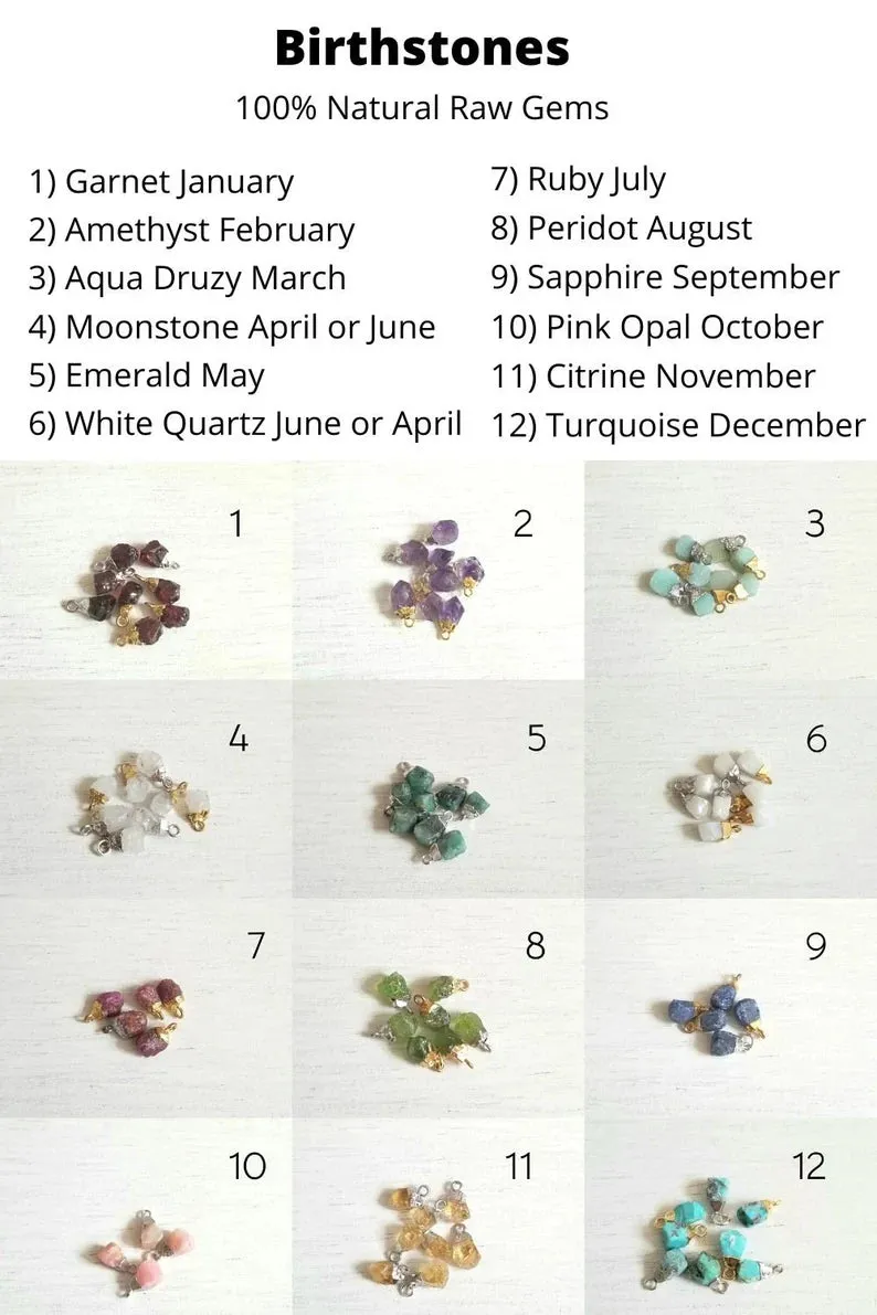 Gemstone Lotus Flower Pendant Necklace
