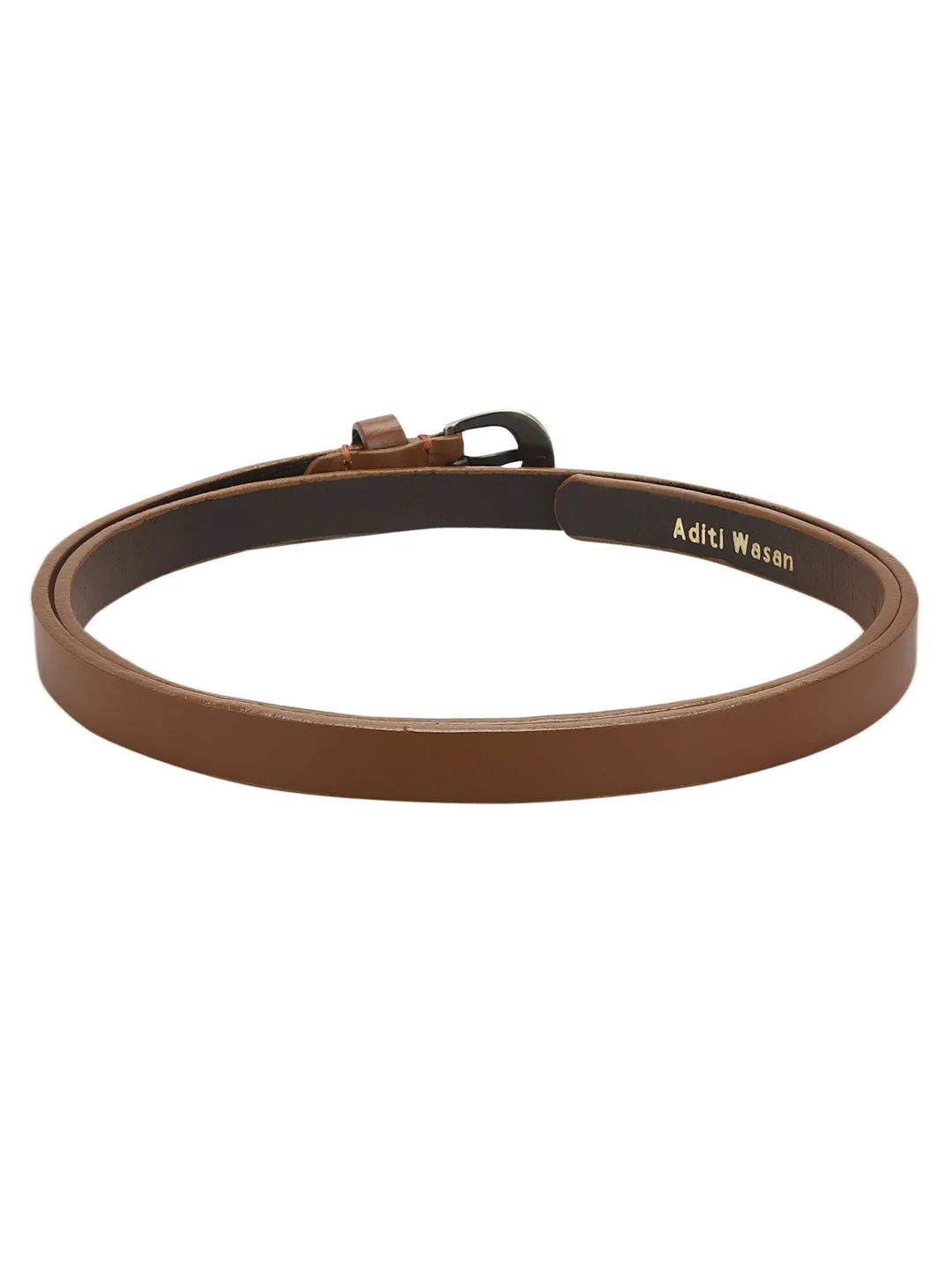 Genuine Leather Tan Women Belt