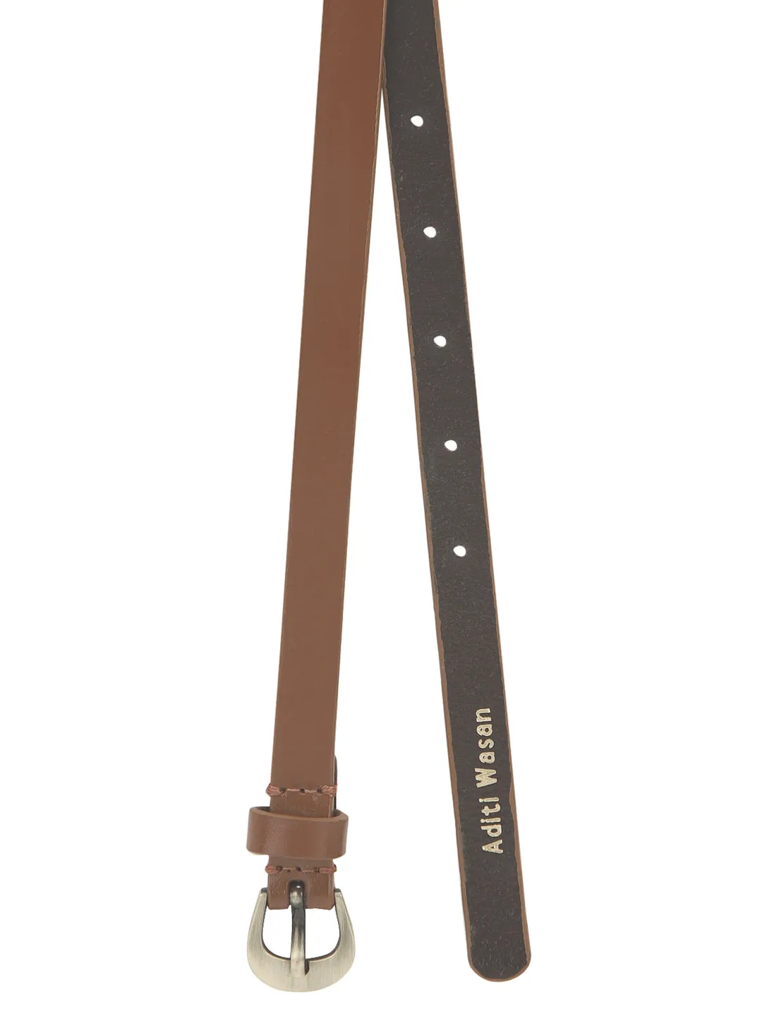 Genuine Leather Tan Women Belt