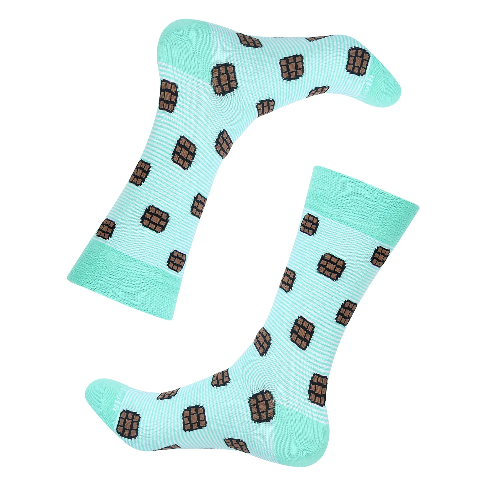 Green Stripe Bourbon Barrel Socks