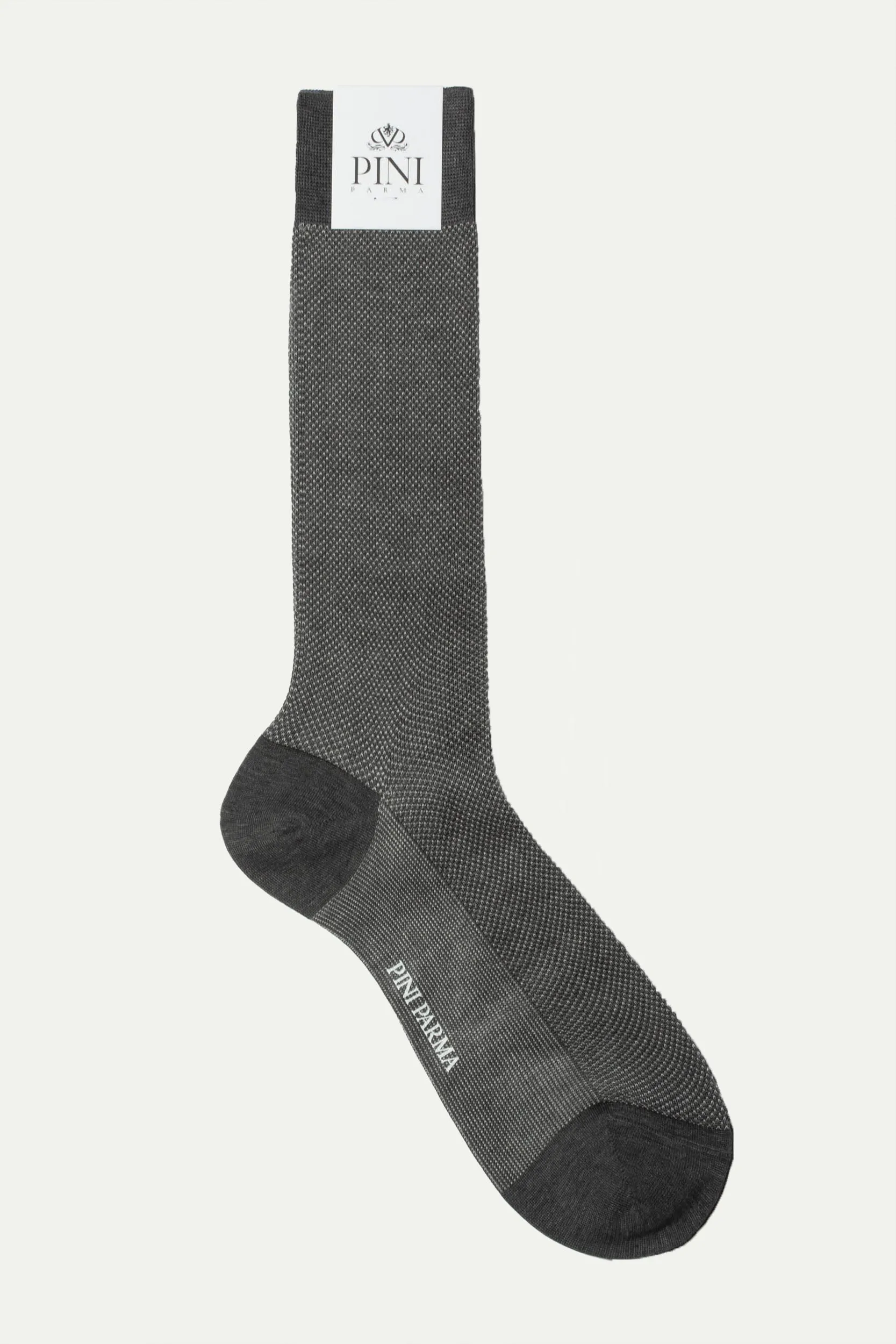 Grey patterned short socks - Made in Italy