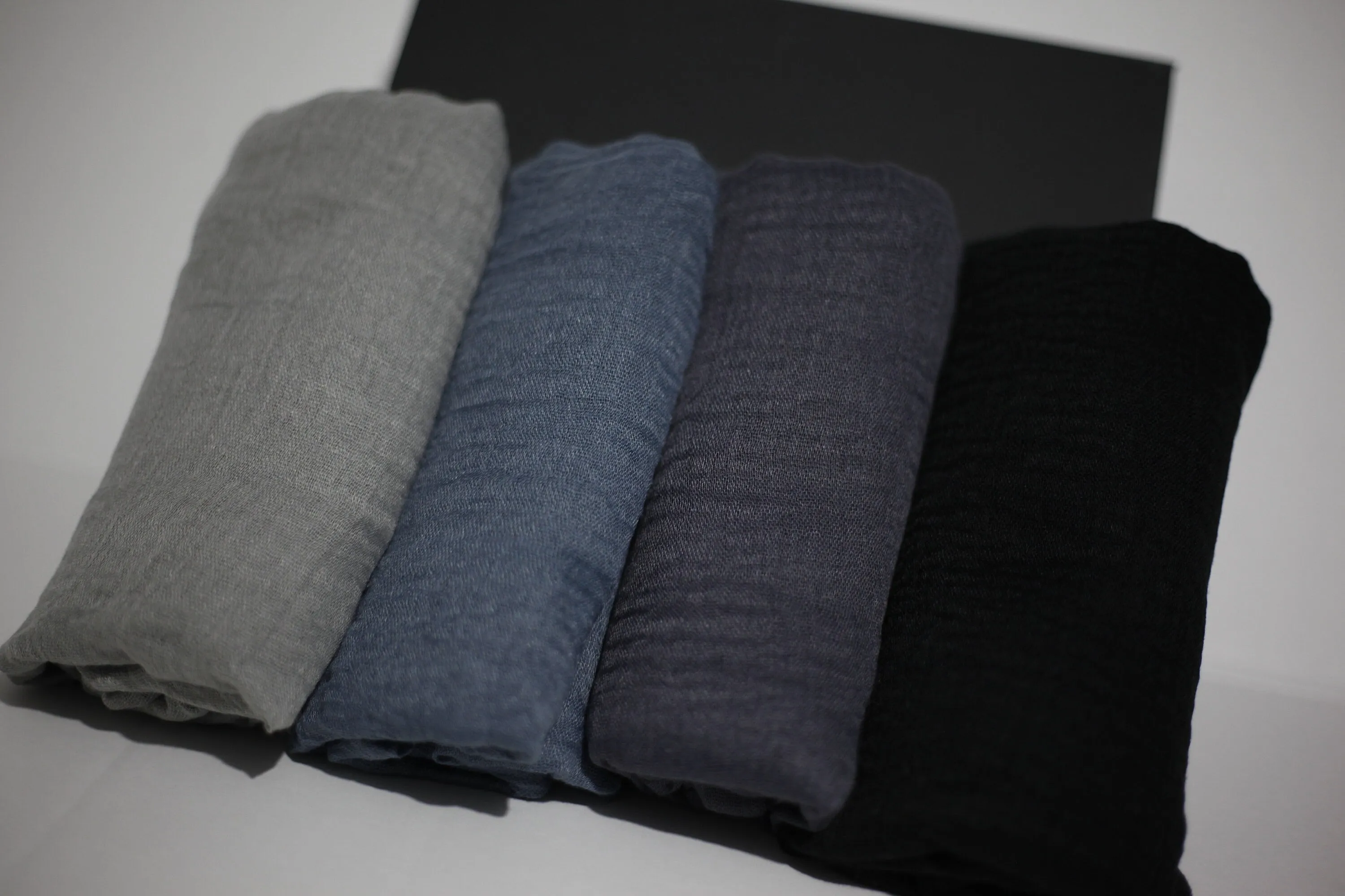 Grey,Black Winter colours scarf gift set, Gifts for her, Ladies Hijab set, Crinkle Cotton Hijabs, Cotton scarves for ladies, Christmas gift