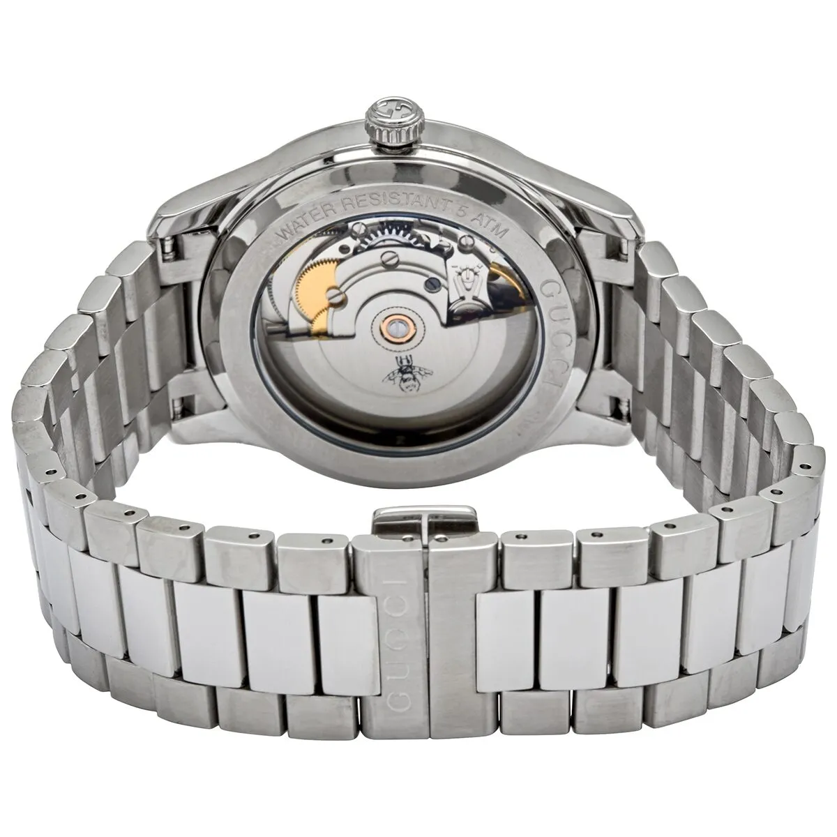 Gucci G-Timeless Automatic Black Onyx Stone Dial Ladies Watch YA1264130