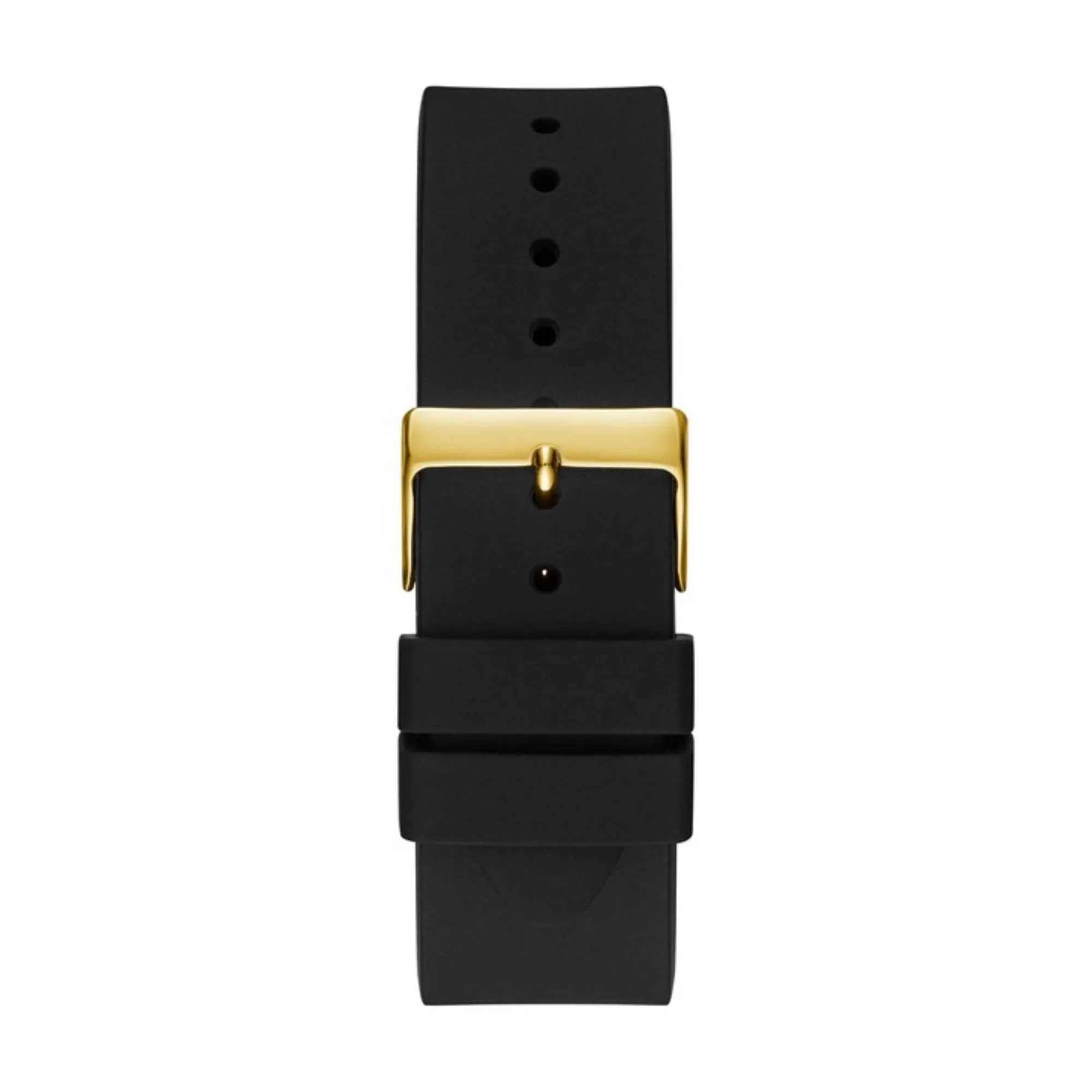 Guess Golden Dial Men Silicone Strap Analog Watch - GW0396G2