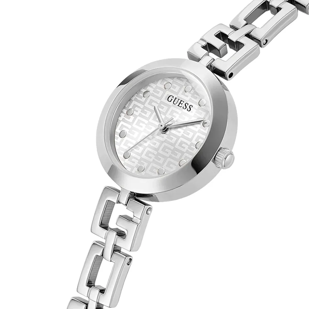 Guess Lady G Silver Tone Stainless Steel Strap Ladies Watch GW0549L1