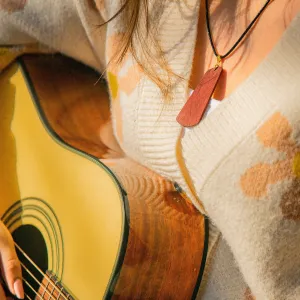 Guitar Wood Necklaces