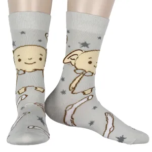 Harry Potter Dobby Elf Socks 3D Ears Chibi Character Adult Stretchy Crew Socks