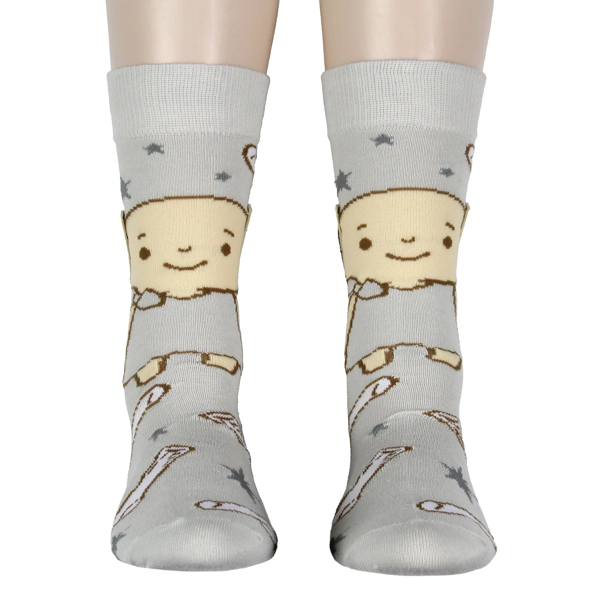 Harry Potter Dobby Elf Socks 3D Ears Chibi Character Adult Stretchy Crew Socks