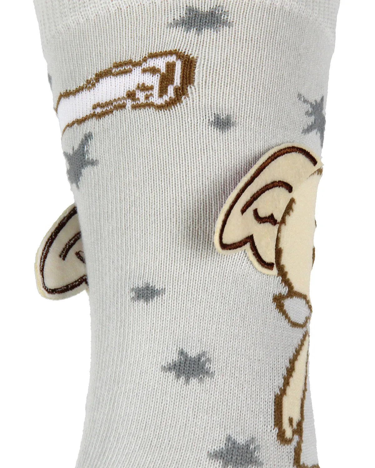 Harry Potter Dobby Elf Socks 3D Ears Chibi Character Adult Stretchy Crew Socks