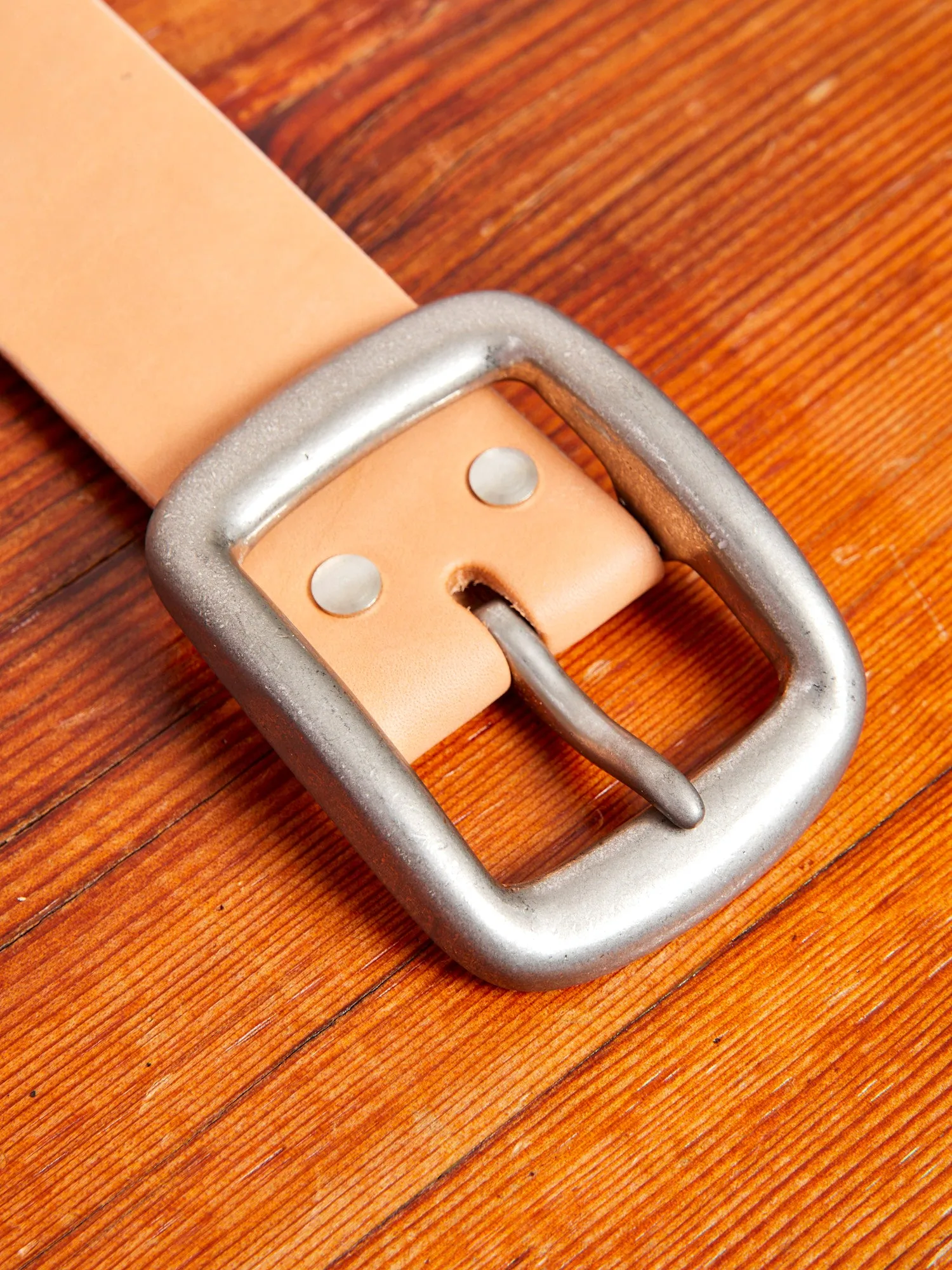 Heavyweight Curved Belt in Natural