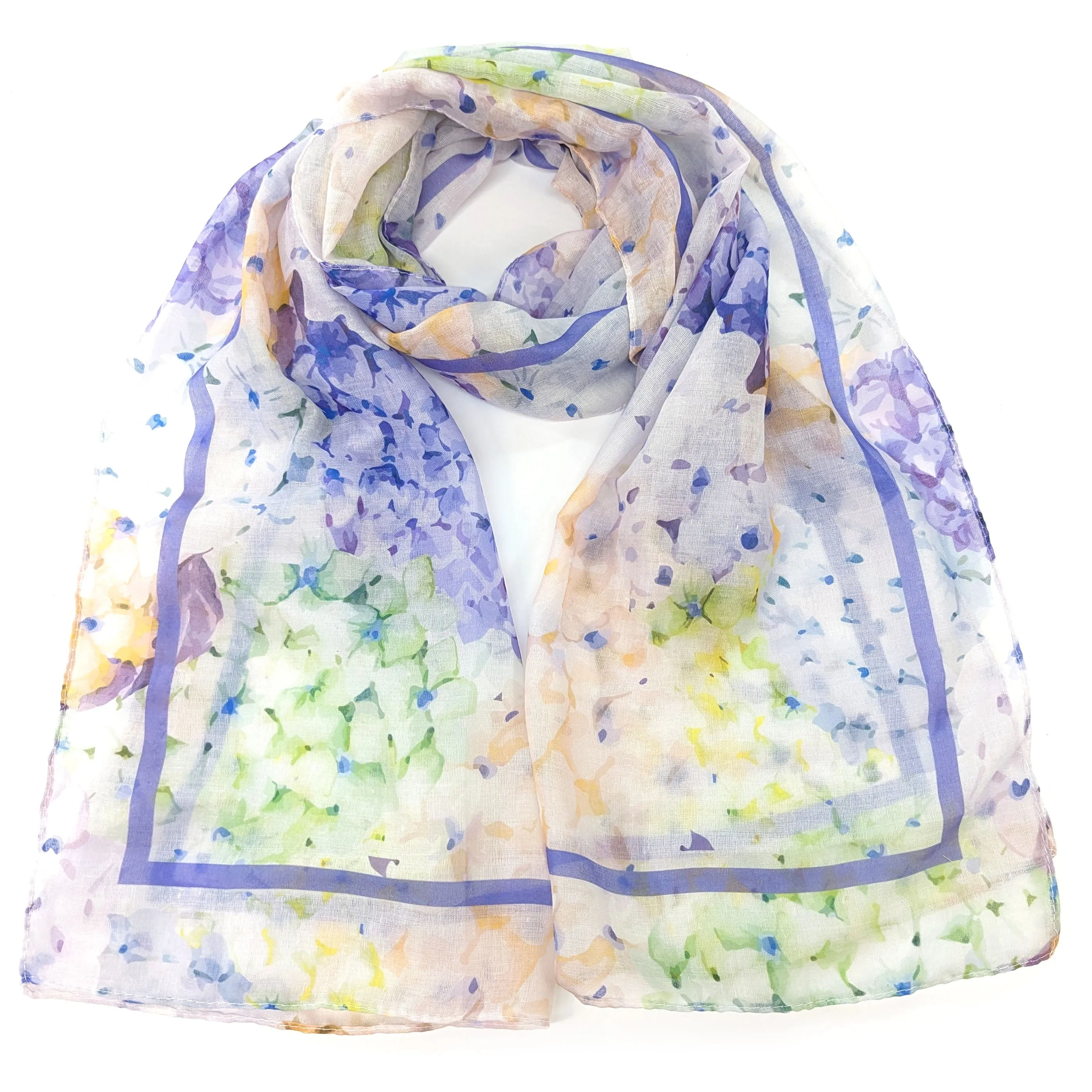 Hydrangea ladies Fashion Scarf