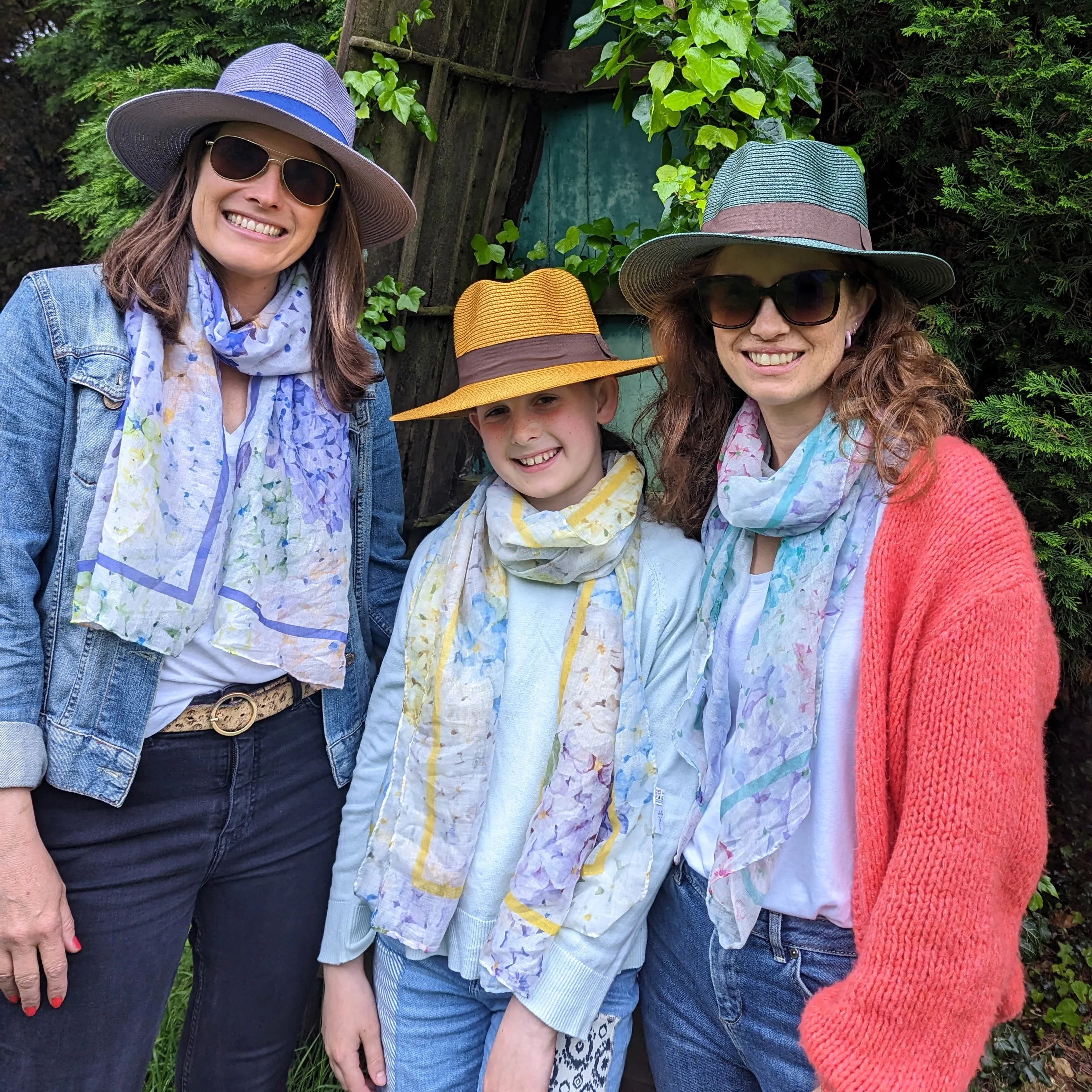 Hydrangea ladies Fashion Scarf