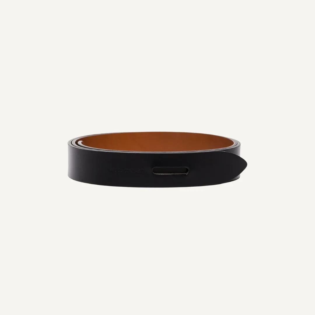 Isabel Marant Lecce Leather Belt - Black/Natural