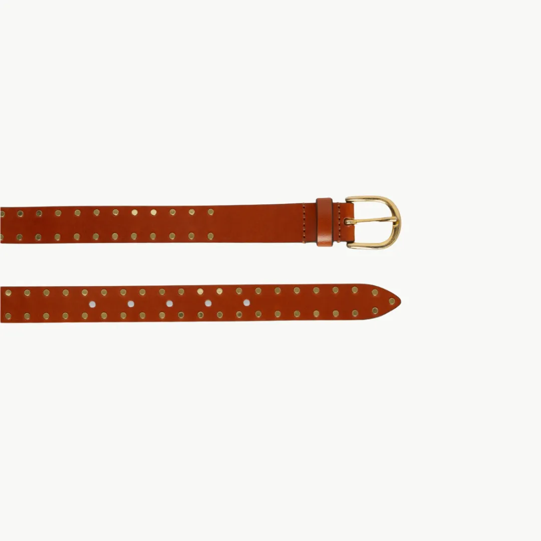 Isabel Marant Zap Leather Belt - Natural