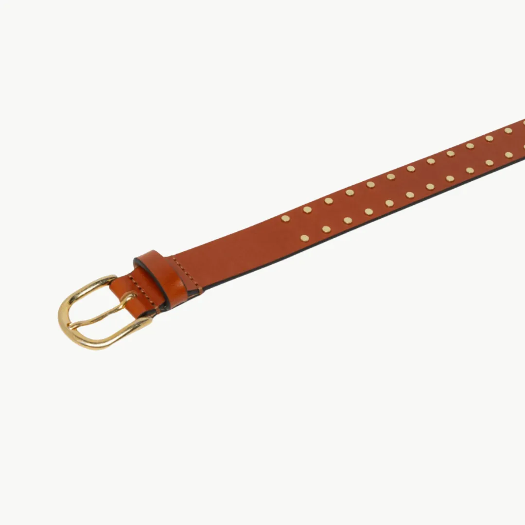 Isabel Marant Zap Leather Belt - Natural