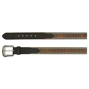 JP WEST MEN'S BELT EMBOSSED AZTEC PATTERN 21993BE5