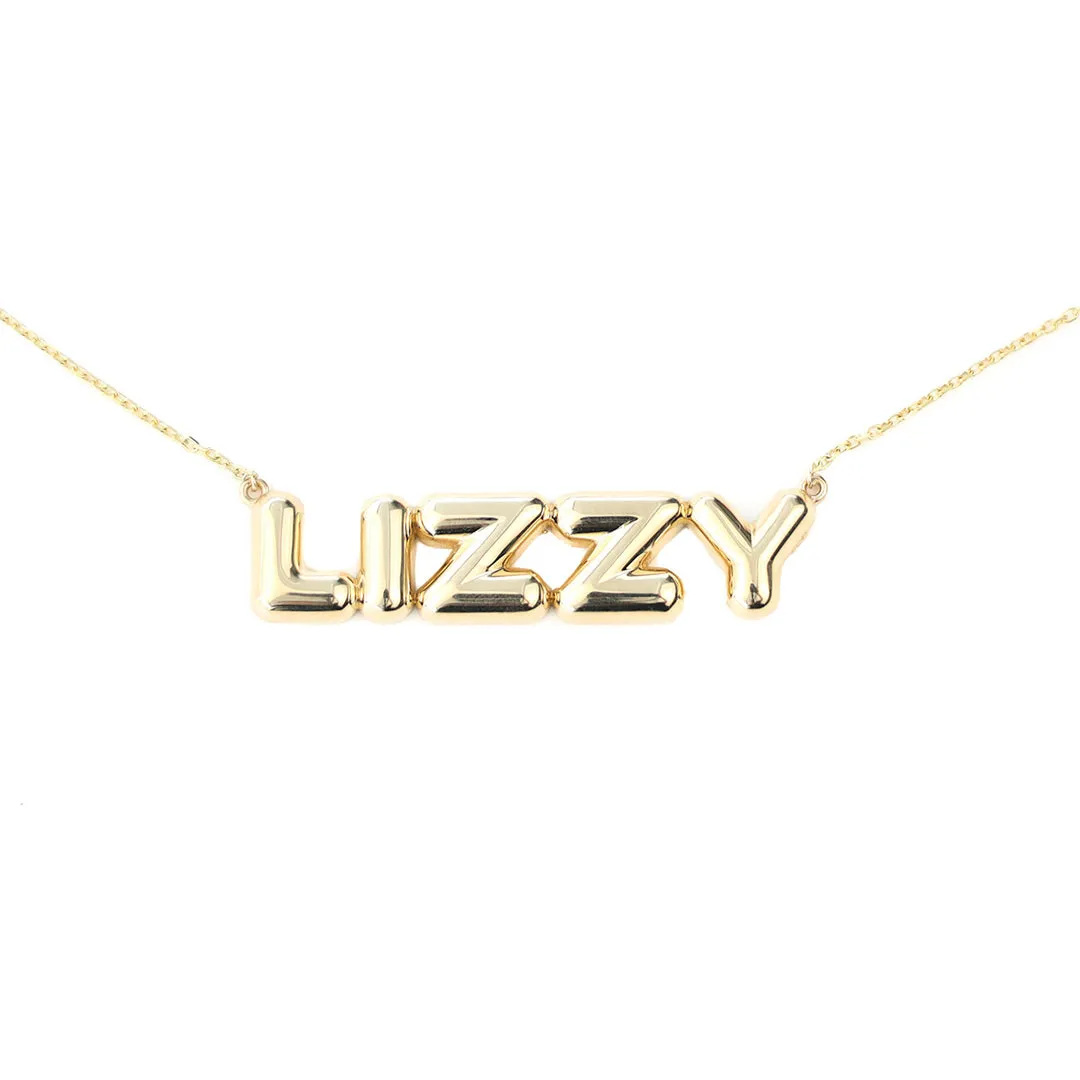 Large Puffer Name Necklace