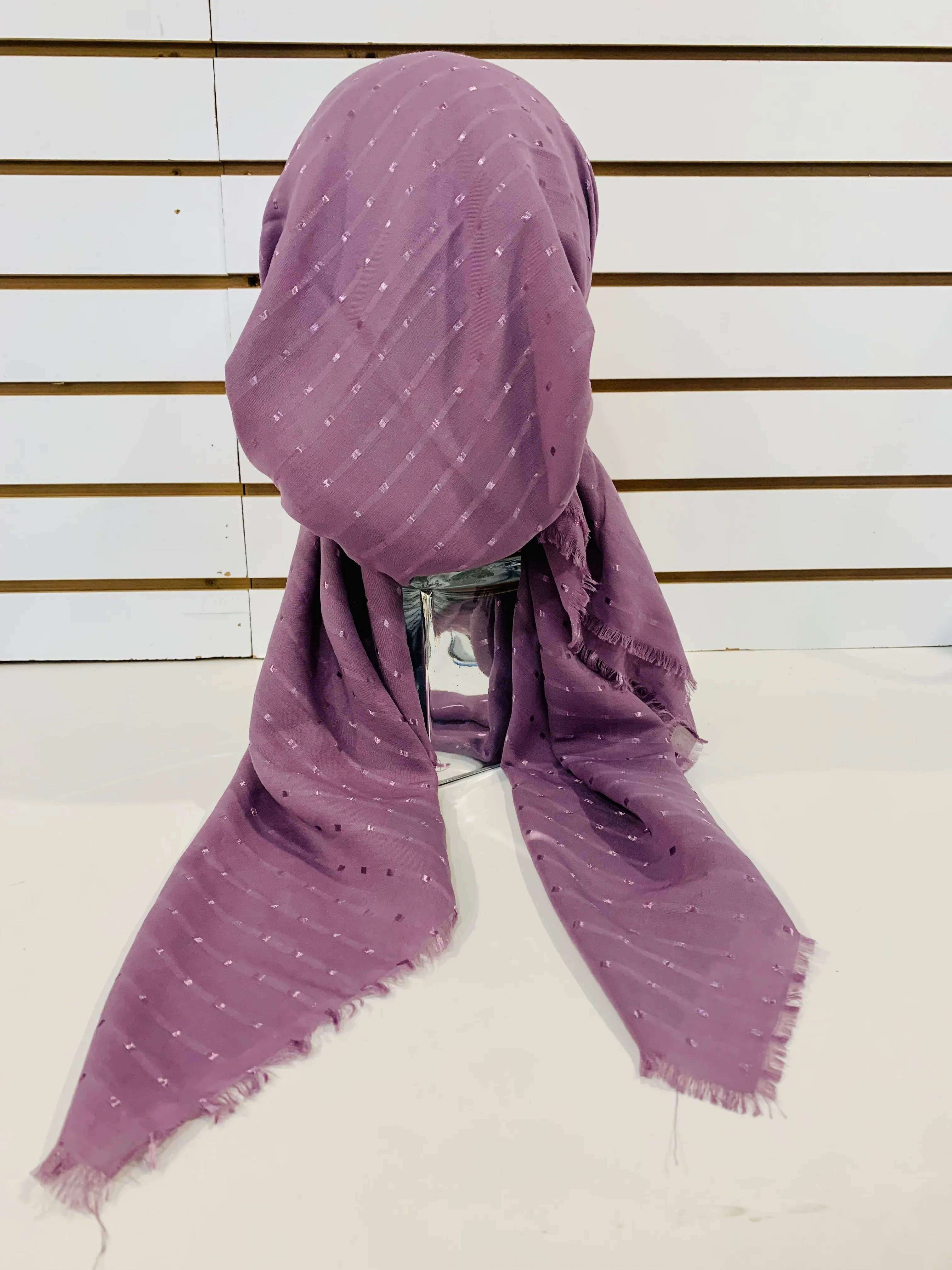 Lavender Dotted Shimmers Cotton Pretied
