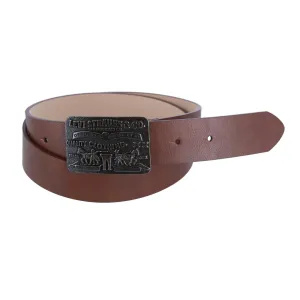 Levis Women's Rectangle Logo Embossed Buckle Belt