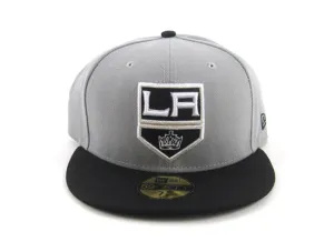 Los Angeles Kings New Era 59Fifty Fitted Hats (GRAY BLACK)