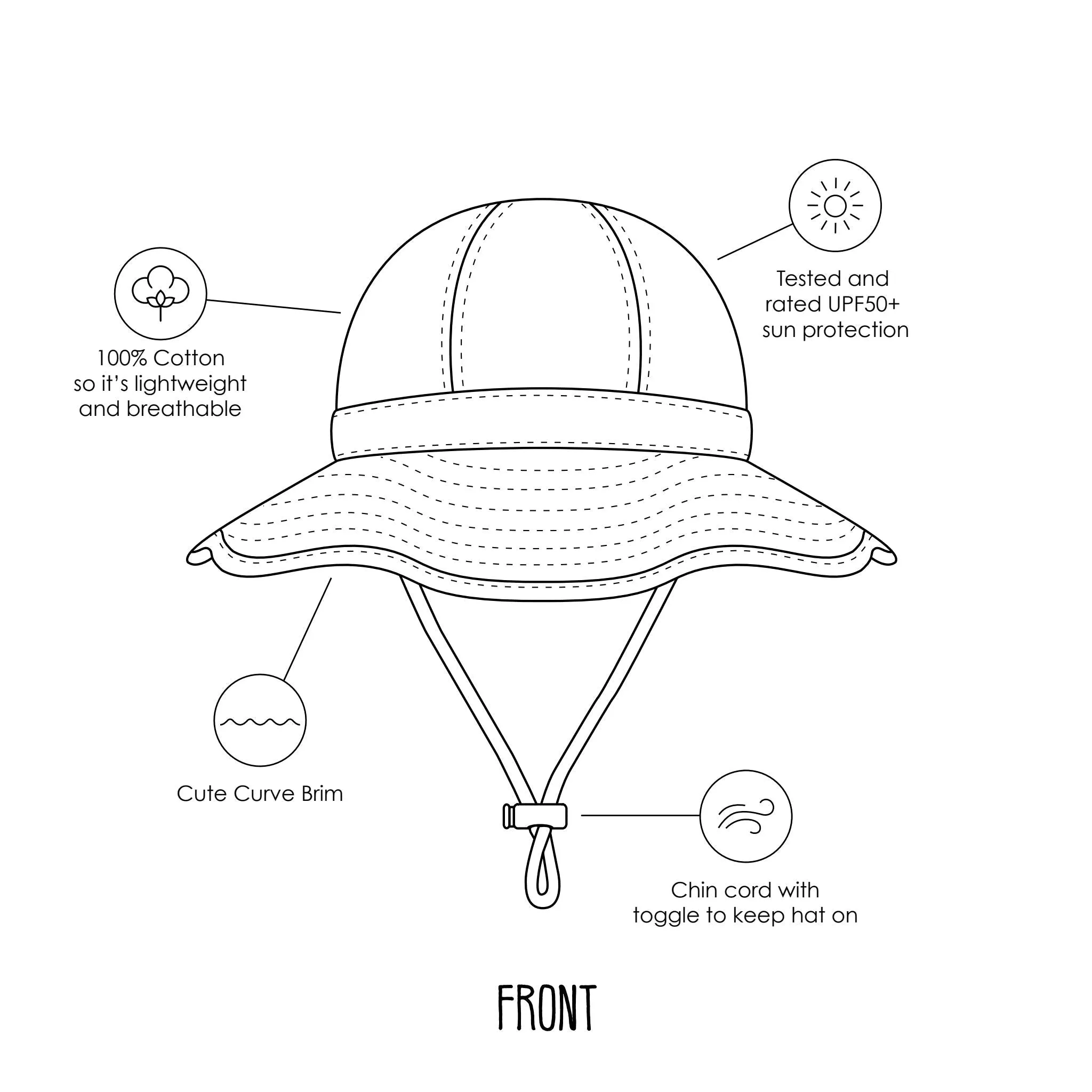 Margot Wide Brim Infant Sunhat