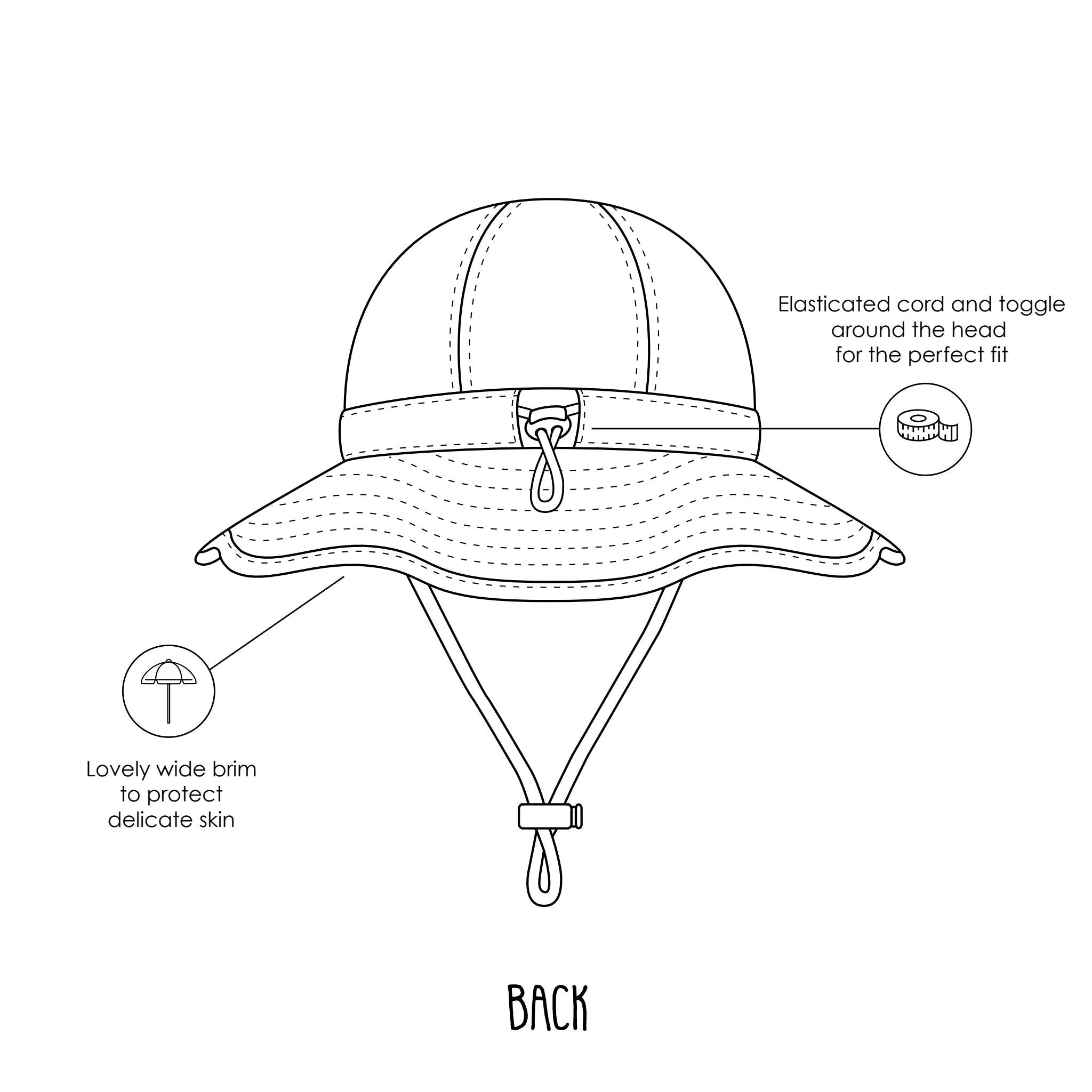 Margot Wide Brim Infant Sunhat