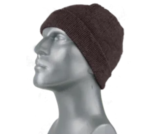 MARLED RAGG WOOL CUFF HAT - BROWN