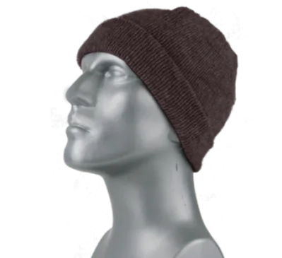 MARLED RAGG WOOL CUFF HAT - BROWN