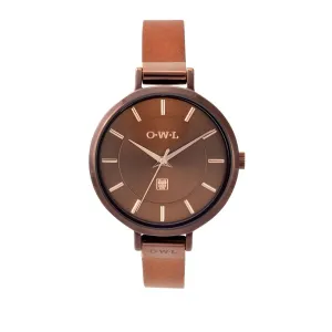 MAYFAIR CHOCOLATE & TAN WATCH