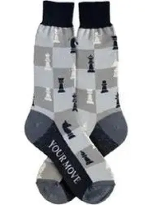 Men's Sock - Your Move Chess - 7088M