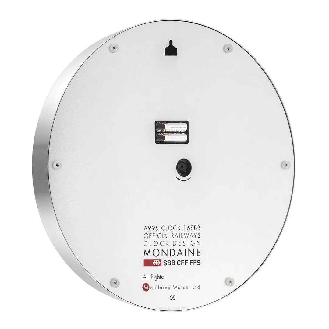 Mondaine - Large White Dial Wall Clock 40cm A995.CLOCK.16SBB