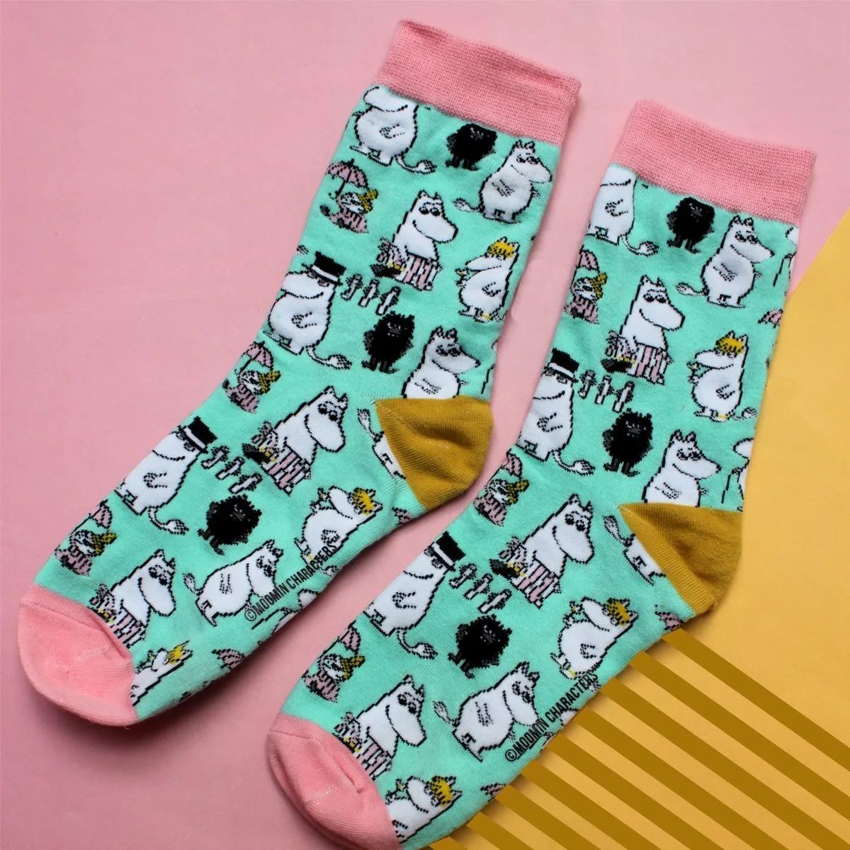 Moomin Family Print Socks