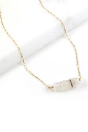 Moonstone Pavé Necklace