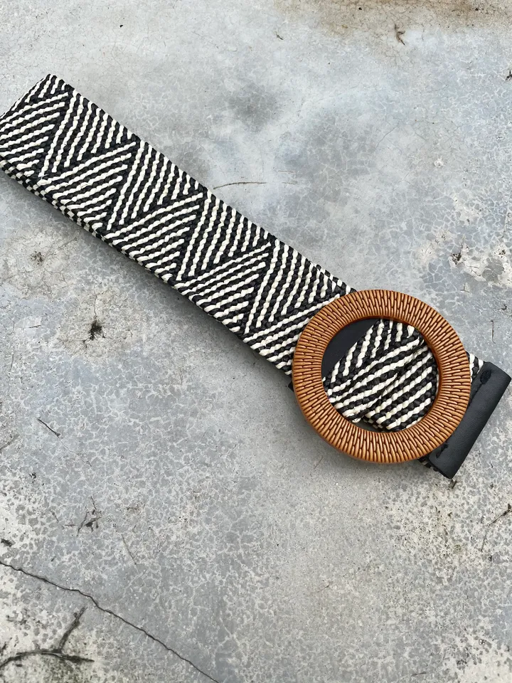 Natural Rattan Belt (Elastic) - Assorted