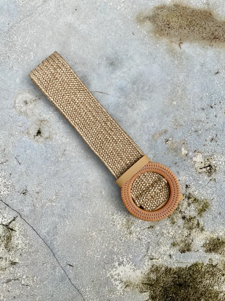 Natural Rattan Belt (Elastic) - Assorted