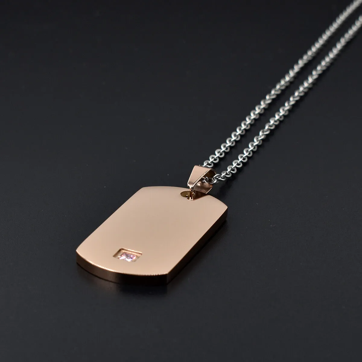 NEHZUS Couples Necklace Mens Womens Name Necklaces Customized Stainless Steel Tags