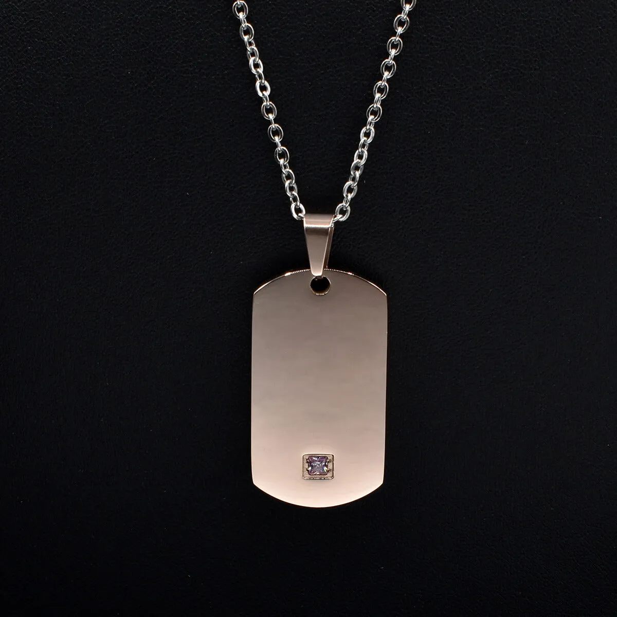 NEHZUS Couples Necklace Mens Womens Name Necklaces Customized Stainless Steel Tags
