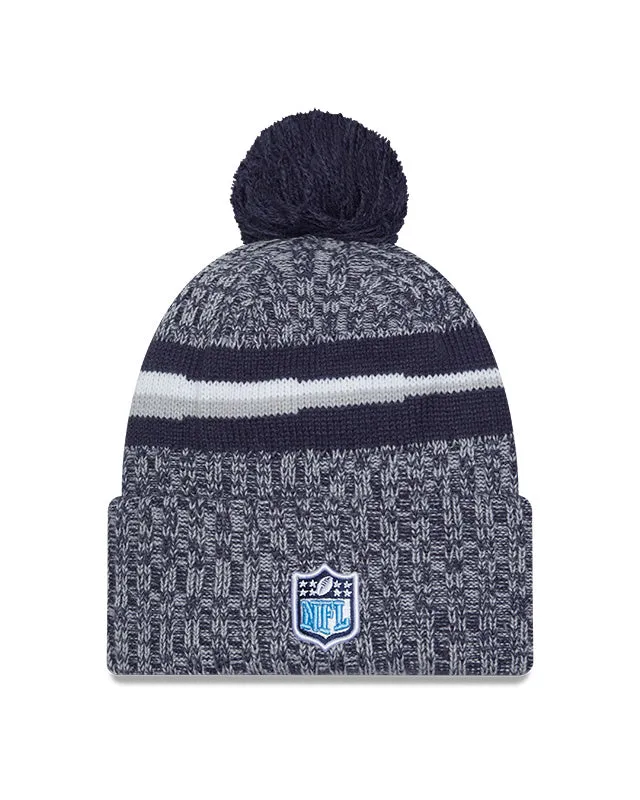 New Era Men's NFL Tennessee Titans Sideline 23 Sport Pom Knit