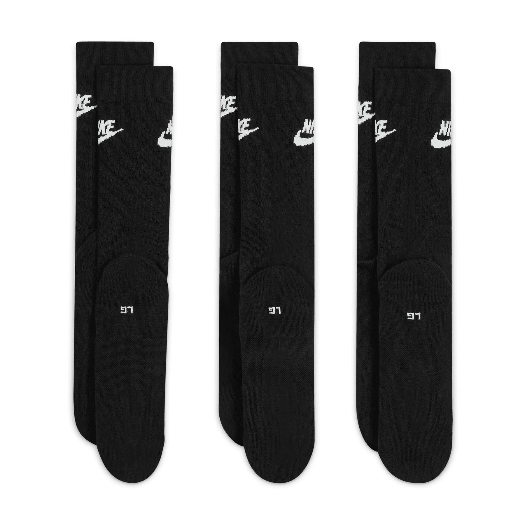 Nike Everyday Essential Crew 3 Pack Socks - Black/White