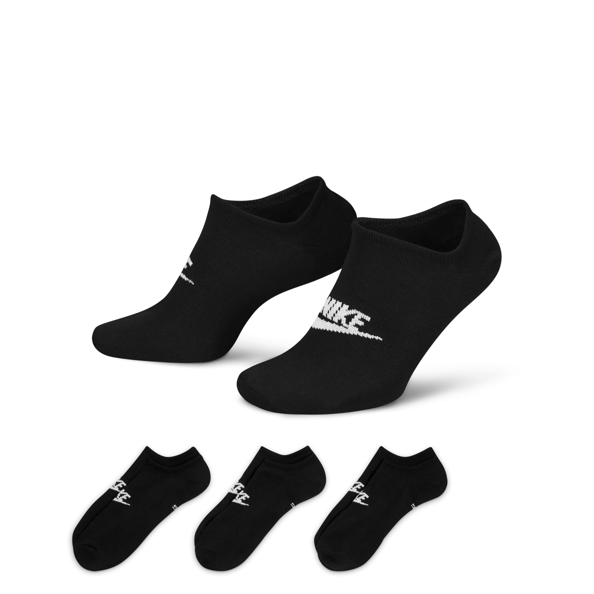 Nike Sportswear Everyday Essential No-Show Socks (3 Pairs) DX5075-010