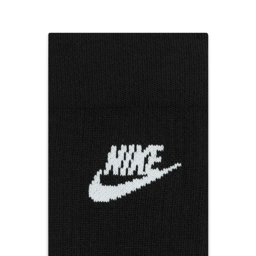 NSW Everyday Essential Crew Socks (3 Pairs) 'Black/White'