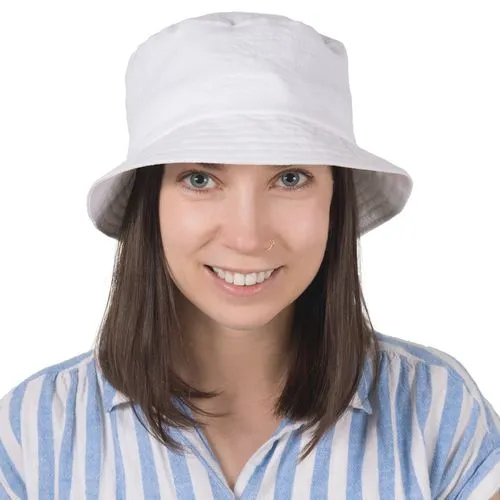 Patio Linen Sun Protection Bucket Hat