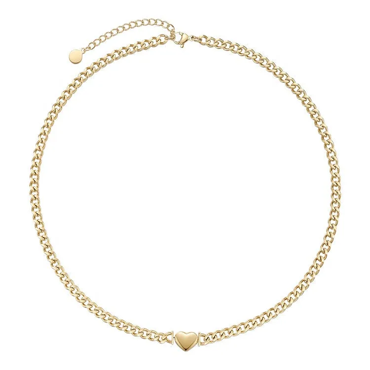 Rea - Pendant Chain Heart Necklace