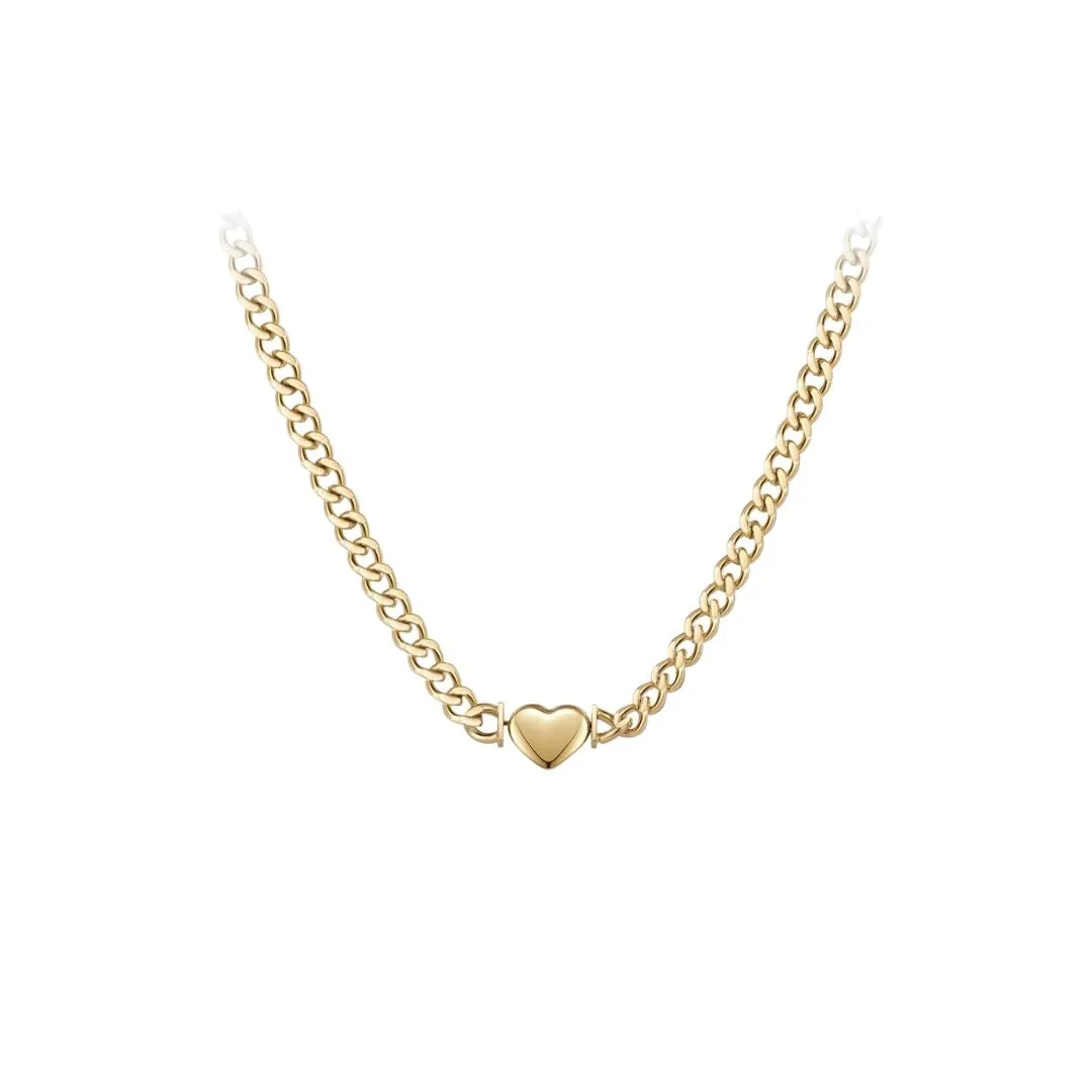 Rea - Pendant Chain Heart Necklace