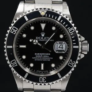 Rolex 16610 U188993 Submariner 2023/08/12 Overhauled Black Dial AT/Automatic Men's Watch